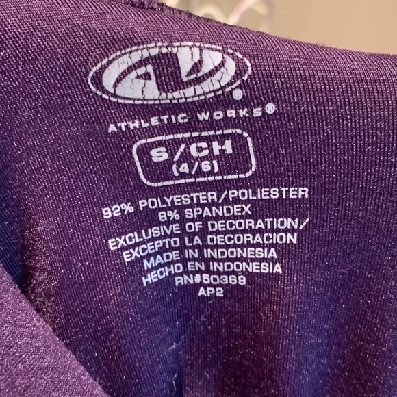 ATHLETIC WORKS Purple Fitted Active Turtleneck (S) - Picture 8 of 8